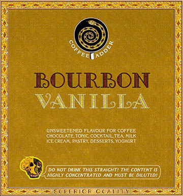Bourbon and Vanilla coffee syrup